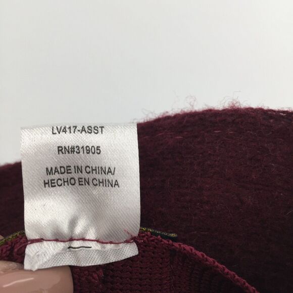 Vintage Callanan Felt Wool Blend Fedora Cloche Hat Womens Burgundy Red One Size main image 3